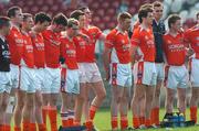 14 April 2007; The Armagh team before the start of the game. Cadbury U21 Ulster Football Final, Armagh v Monaghan, Healy Park, Omagh, Co. Tyrone. Picture credit; Paul Mohan / SPORTSFILE