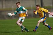 15 April 2007; James Coughlan, Offaly, in action against Robbie Kelly, Roscommon. Allianz National Football League, Division 2A, Offaly v Roscommon, O'Connor Park, Tullamore, Co. Offaly. Picture credit; Brian Lawless / SPORTSFILE