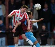 17 April 2007; Ken Oman, Derry City, in action against Eamon Zayed, Drogheda United. Setanta Cup Group 1, Drogheda United v Derry City, United Park, Drogheda, Co. Louth. Picture credit; David Maher / SPORTSFILE
