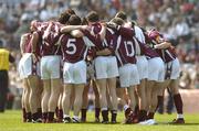 15 April 2007; The Galway team huddle before the start of the game. Allianz National Football League Semi - Final, Division 1, Mayo v Galway, Croke Park, Dublin. Picture credit; Matt Browne / SPORTSFILE