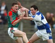 21 April 2007; Pierce Hanley, Mayo, in action against Brian Meredith, Laois. Cadbury All-Ireland U21 Football Championship Semi-final, Mayo v Laois, Dr Hyde Park, Co. Roscommon. Picture credit; Paul Mohan / SPORTSFILE