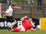 21 April 2007; Davy McAlinden, Cliftonville, in action against Ryan Berry, Glentoran. Carnegie Premier League, Cliftonville v Glentoran, Solitude, Belfast, Co. Antrim. Picture credit; Russell Pritchard / SPORTSFILE