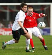 21 April 2007; George McMullan, Cliftonville, in action against Shaun Ward, Glentoran. Carnegie Premier League, Cliftonville v Glentoran, Solitude, Belfast, Co. Antrim. Picture credit; Russell Pritchard / SPORTSFILE