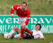 21 April 2007; Ronan Scannell, Cliftonville, in action against Kyle Neil, Glentoran. Carnegie Premier League, Cliftonville v Glentoran, Solitude, Belfast, Co. Antrim. Picture credit; Russell Pritchard / SPORTSFILE