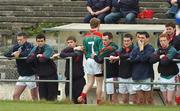 21 April 2007; Colm Boyle, Mayo, returns to the team bench after being sent off. Cadbury All-Ireland U21 Football Championship Semi-Final, Mayo v Laois, Dr Hyde Park, Co. Roscommon. Picture credit; Paul Mohan / SPORTSFILE