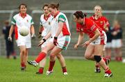 21 April 2007; Fiona McHale, Mayo, in action against Norita Kelly, Cork. Suzuki Ladies National Football League Division 1 Semi-Final, Cork v Mayo, Banagher, Co. Offaly. Picture credit; Matt Browne / SPORTSFILE