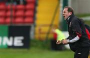 21 April 2007; Glentoran manager Paul Millar shouts directions to his players. Carnegie Premier League, Cliftonville v Glentoran, Solitude, Belfast, Co. Antrim. Picture credit; Russell Pritchard / SPORTSFILE