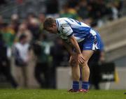 21 April 2007; Paul Meegan, Monaghan, shows his disapointment at the final whistle. Allianz National Football League, Division 2 Semi-Final, Monaghan v Meath, Croke Park, Dublin. Picture credit; Pat Murphy / SPORTSFILE