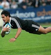 21 April 2007; Trent Renata, New Zealand, dives over for his side's second try. IRB U19 World Cup Final, South Africa v New Zealand, Ravenhill Park, Belfast, Co. Antrim. Picture credit: Oliver McVeigh / SPORTSFILE