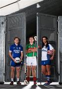 20 October 2014; #TheToughest â€“ Cratloe dual player Podge Collins, left, Rower Inistioge's Kieran Joyce and Milford Camogie star Ashling Thompson are pictured at the launch of the AIB GAA Club Championships. For exclusive content and to see why the AIB Club Championships are #TheToughest follow us @AIB_GAA and on Facebook at facebook.com/AIBGAA. Picture credit: Stephen McCarthy / SPORTSFILE