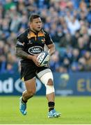 19 October 2014; Alapati Leiua, Wasps, in action against Leinster. European Rugby Champions Cup 2014/15, Pool 2, Round 1, Leinster v Wasps, RDS, Ballsbridge, Dublin. Picture credit: Cody Glenn / SPORTSFILE