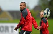 20 October 2014; Munster's Simon Zebo in action during squad training ahead of their European Rugby Champions Cup, Pool 1, Round 2, match against Saracens on Friday. University of Limerick, Limerick. Picture credit: Diarmuid Greene / SPORTSFILE