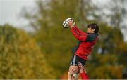 20 October 2014; Munster's Donncha O'Callaghan in action during squad training ahead of their European Rugby Champions Cup, Pool 1, Round 2, match against Saracens on Friday. University of Limerick, Limerick. Picture credit: Diarmuid Greene / SPORTSFILE