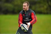 20 October 2014; Munster's Johne Murphy in action during squad training ahead of their European Rugby Champions Cup, Pool 1, Round 2, match against Saracens on Friday. University of Limerick, Limerick. Picture credit: Diarmuid Greene / SPORTSFILE