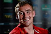 20 October 2014; Munster's Tommy O'Donnell during a press conference ahead of their European Rugby Champions Cup, Pool 1, Round 2, match against Saracens on Friday. Castletroy Park Hotel, Limerick. Picture credit: Diarmuid Greene / SPORTSFILE