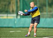 21 October 2014; Leinster's Richardt Strauss in action during squad training ahead of their European Rugby Champions Cup, Pool 2, Round 2, match against Castres on Sunday. Leinster Rugby Squad Training, Rosemount, Belfield, Dublin. Picture credit: Ramsey Cardy / SPORTSFILE