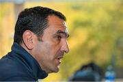 21 October 2014; Leinster scrum coach Marco Caputo during a press conference ahead of their European Rugby Champions Cup, Pool 2, Round 2, match against Castres on Sunday. Leinster Rugby Press Conference, Leinster Rugby HQ, Belfield, Dublin. Picture credit: Ramsey Cardy / SPORTSFILE