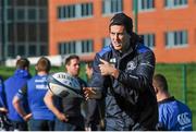 21 October 2014; Leinster's Noel Reid in action during squad training ahead of their European Rugby Champions Cup, Pool 2, Round 2, match against Castres on Sunday. Leinster Rugby Squad Training, Rosemount, Belfield, Dublin. Picture credit: Marcus Roche / SPORTSFILE
