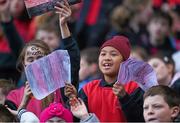 23 October 2014; St. Colmcille's SNS, Knocklyon, supporters watch the Austin Finn Shield final. Allianz Cumann na mBunscol Finals, Croke Park, Dublin. Picture credit: Pat Murphy / SPORTSFILE