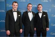 24 October 2014; Doengal footballers, from left, Michael Murphy, Neil McGee and Paddy McBrearty at the GAA GPA All-Star Awards 2014, sponsored by Opel, in the Convention Centre, Dublin. Photo by Sportsfile