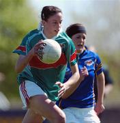 18 April 2007; Orla Cotter, Loreto, Fermoy, in action against Deirdre Doyle, St. Leo's, Carlow. Pat The Baker Post Primary Schools All-Ireland Senior A Finals, St. Leo's, Carlow v Loreto, Fermoy, Cork, Leahy Park, Cashel, Co. Tipperary. Picture credit: David Maher / SPORTSFILE