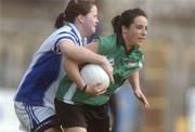 19 April 2007; Aoife Nagle, Ard Scoil nDeise, Dungarvan, Waterford, in action against Aisling Lydon, St Josephs, Castlebar, Mayo. Pat The Baker Post Primary Schools All-Ireland Senior C Finals, St Josephs, Castlebar, Mayo v Ard Scoil nDeise, Dungarvan, Waterford, Cusack park, Ennis, Co. Clare. Picture credit: Pat Murphy / SPORTSFILE