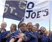 19 April 2007; St Josephs, Castlebar, Mayo, supporters celebrate victory. Pat The Baker Post Primary Schools All-Ireland Senior C Finals, St Josephs, Castlebar, Mayo v Ard Scoil nDeise, Dungarvan, Waterford, Cusack Park, Ennis, Co. Clare. Picture credit: Pat Murphy / SPORTSFILE