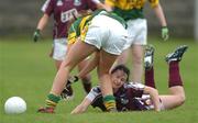 22 April 2007; Michelle Burke, Galway, in action against Amanda Broshnan, Kerry. Suzuki Ladies National Football League, Division 1 Semi-Final, Galway v Kerry, Tuam Stadium, Tuam, Co. Galway. Picture credit: Ray Ryan / SPORTSFILE
