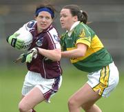 22 April 2007; Philomena Flaherty, Galway, in action against Caroline Kelly, Kerry. Suzuki Ladies National Football League, Division 1 Semi-Final, Galway v Kerry, Tuam Stadium, Tuam, Co. Galway. Picture credit: Ray Ryan / SPORTSFILE