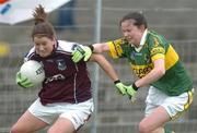 22 April 2007; Niamh Fahy, Galway, in action against Sarah Jane Joy, Kerry. Suzuki Ladies National Football League, Division 1 Semi-Final, Galway v Kerry, Tuam Stadium, Tuam, Co. Galway. Picture credit: Ray Ryan / SPORTSFILE