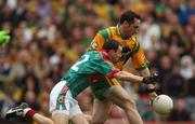 22 April 2007; Brendan Devenney, Donegal, in action against Keith Higgins, Mayo. Allianz National Football League, Division 1 Final, Mayo v Donegal, Croke Park, Dublin. Picture credit: Pat Murphy / SPORTSFILE