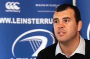 24 April 2007; Leinster coach Michael Cheika at a press briefing ahead of their Magners League game against the Ospreys on Friday. Leinster Press Briefing, Donnybrook, Dublin. Picture Credit: Brian Lawless / SPORTSFILE