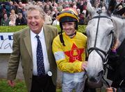 25 April 2007; Winning owner John Hales, left, with jockey Ruby Walsh after winning the Punchestown Guinness Gold Cup aboard Neptune Collonges. Punchestown National Hunt Festival, Punchestown Racecourse, Co. Kildare. Picture credit: Brian Lawless / SPORTSFILE