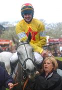 25 April 2007; Jockey Ruby Walsh after winning the Punchestown Guinness Gold Cup aboard Neptune Collonges. Punchestown National Hunt Festival, Punchestown Racecourse, Co. Kildare. Picture credit: Brian Lawless / SPORTSFILE