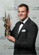 24 October 2014; Donegal footballer Michael Murphy with his 2014 GAA GPA All-Star award at the 2014 GAA GPA All-Star Awards, sponsored by Opel. Convention Centre, Dublin. Photo by Sportsfile
