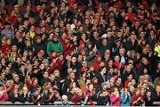 24 October 2014; Munster supporters applaud their side during the game. European Rugby Champions Cup 2014/15, Pool 1, Round 2, Munster v Saracens. Thomond Park, Limerick. Picture credit: Diarmuid Greene / SPORTSFILE