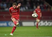 24 October 2014; Ian Keatley, Munster, kicks a penalty to put his side 6-3 up at the start of the second half. European Rugby Champions Cup 2014/15, Pool 1, Round 2, Munster v Saracens, Thomond Park, Limerick. Picture credit: Matt Browne / SPORTSFILE
