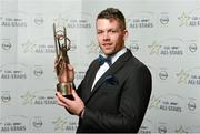 24 October 2014; Tipperary hurler Padraic Maher with his 2014 GAA GPA All-Star award at the 2014 GAA GPA All-Star Awards, sponsored by Opel. Convention Centre, Dublin. Photo by Sportsfile