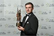 24 October 2014; Tipperary hurler Shane McGrath with his 2014 GAA GPA All-Star award at the 2014 GAA GPA All-Star Awards, sponsored by Opel. Convention Centre, Dublin. Photo by Sportsfile