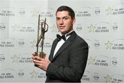 24 October 2014; Tipperary hurler John O'Dwyer with his 2014 GAA GPA All-Star award at the 2014 GAA GPA All-Star Awards, sponsored by Opel. Convention Centre, Dublin. Photo by Sportsfile