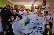 24 October 2014; Dundalk players celebrate winning the league after the game. SSE Airtricity League Premier Division, Dundalk v Cork City, Oriel Park, Dundalk, Co. Louth. Picture credit: David Maher / SPORTSFILE