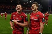 24 October 2014; Munster's CJ Stander, left, and Gerhard van den Heever after the game. European Rugby Champions Cup 2014/15, Pool 1, Round 2, Munster v Saracens. Thomond Park, Limerick. Picture credit: Diarmuid Greene / SPORTSFILE