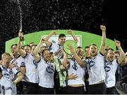 24 October 2014; Dundalk players celebrate after the game. SSE Airtricity League Premier Division, Dundalk v Cork City, Oriel Park, Dundalk, Co. Louth. Picture credit: David Maher / SPORTSFILE