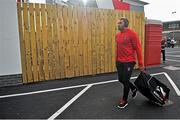 25 October 2014; RC Toulon's Bryan Habana arrives ahead of the game. European Rugby Champions Cup 2014/15, Pool 3, Round 2, Ulster v RC Toulon, Kingspan Stadium, Ravenhill Park, Belfast, Co. Antrim. Picture credit: Ramsey Cardy / SPORTSFILE