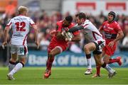 25 October 2014; Delon Armitage, RC Toulon, is tackled by Jared Payne, supported by Stuart Olding, Ulster. European Rugby Champions Cup 2014/15, Pool 3, Round 2, Ulster v RC Toulon, Kingspan Stadium, Ravenhill Park, Belfast, Co. Antrim. Picture credit: Ramsey Cardy / SPORTSFILE