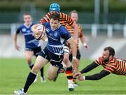 25 October 2014; Sam Coghlan-Murray, Leinster A, on his way to scoring a try. British & Irish Cup, Round 3, Carmarthen Quins v Leinster A, The Park, Carmarthen, Wales. Picture credit: Steve Pope / SPORTSFILE