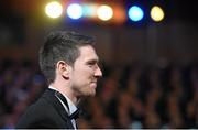 24 October 2014; Seamus Hickey, Limerick, makes his way on stage to receive his All-Star award during the 2014 GAA GPA All-Star Awards, sponsored by Opel. Convention Centre, Dublin. Picture credit: Brendan Moran / SPORTSFILE