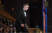 24 October 2014; Cillian Buckley, Kilkenny, makes his way on stage to receive his All-Star award during the 2014 GAA GPA All-Star Awards, sponsored by Opel. Convention Centre, Dublin. Picture credit: Brendan Moran / SPORTSFILE