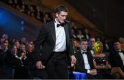 24 October 2014; Colin Fennelly, Kilkenny, makes his way on stage to receive his All-Star award during the 2014 GAA GPA All-Star Awards, sponsored by Opel. Convention Centre, Dublin.  Picture credit: Brendan Moran / SPORTSFILE