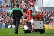 25 October 2014; Juan Fernandez Lobbe, RC Toulon, leaves the field with an injury. European Rugby Champions Cup 2014/15, Pool 3, Round 2, Ulster v RC Toulon, Kingspan Stadium, Ravenhill Park, Belfast, Co. Antrim. Picture credit: Ramsey Cardy / SPORTSFILE
